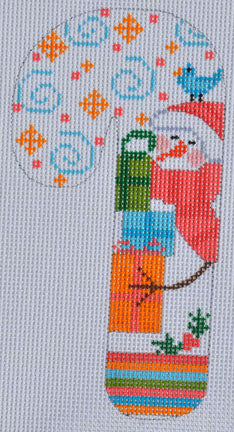 CH-130 - Snowman with Bird Candy Cane