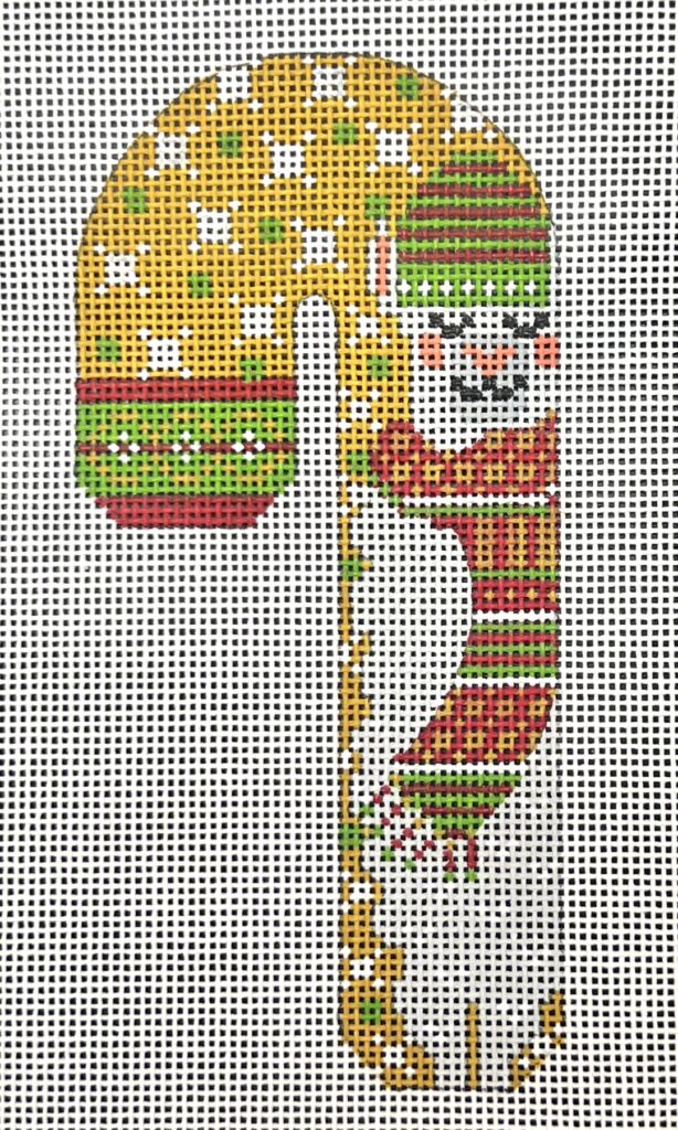 CH-1361 - Gold Llama Candy Cane