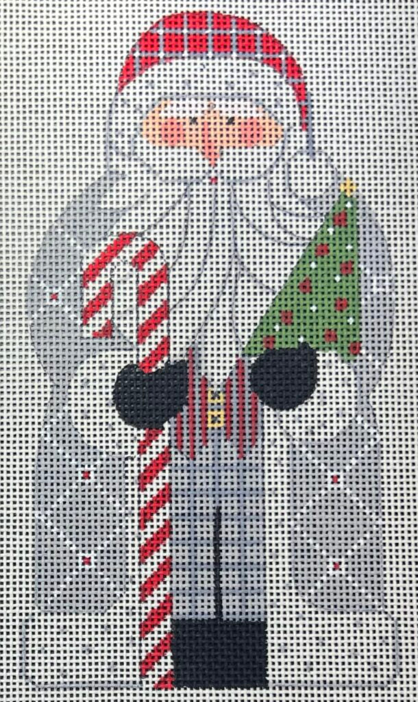 CH-1388 - Father Christmas - Gray Holding a Tree