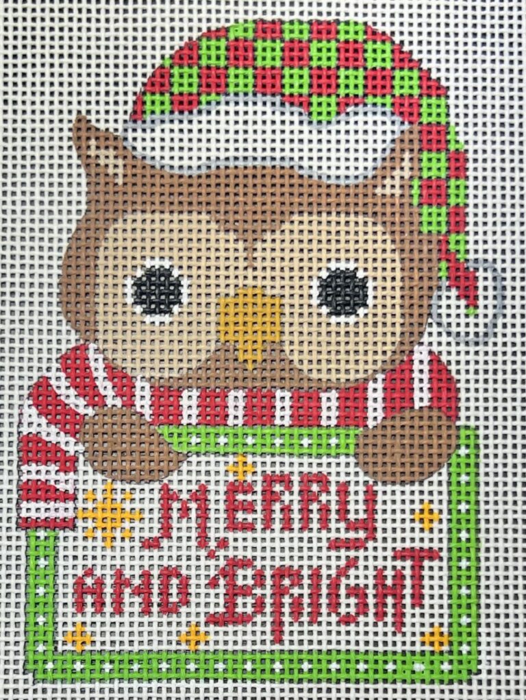 CH-1412 - Owl Tag - Merry and Bright