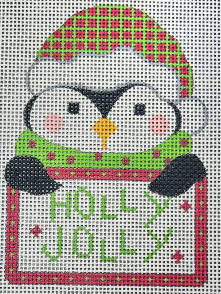 CH-1414 - Penguin Tag - Holly Jolly