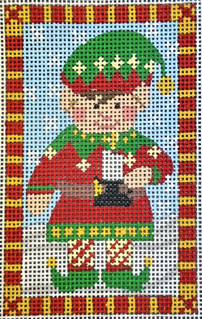 CH-1547 - Elf Holding Holding Candle