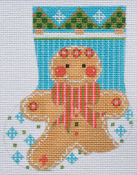 CH-172 - Gingerbread Boy Mini Stocking