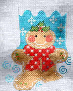 CH-173 - Gingerbread Girl Mini Stocking