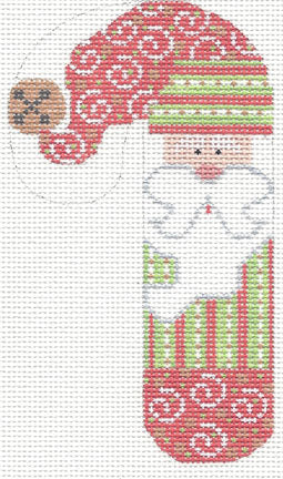 CH-21 - Santa with Swirls Candy Cane