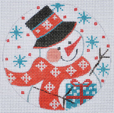 CH-331 - Snowman with Present Ornament