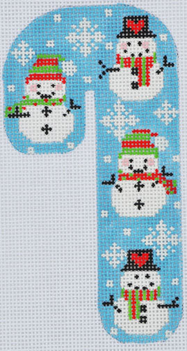 CH-393 - Blue Snowman Candy Cane