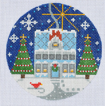 CH-74 - Blue House Ornament