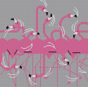 CH-F043EC - Flamingo Row Eyeglass Case