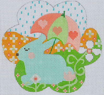CH-NP-07 - Blue Bunny with Umbrella