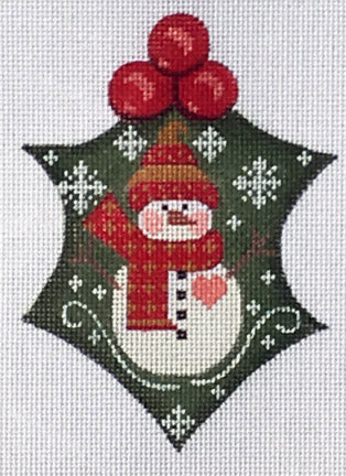 CH-WTP-12 -  Snowman Heart Holly