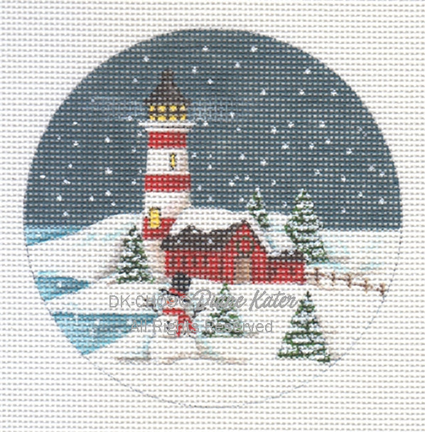 DK-CH09A - Christmas: Red Lighthouse Ornament