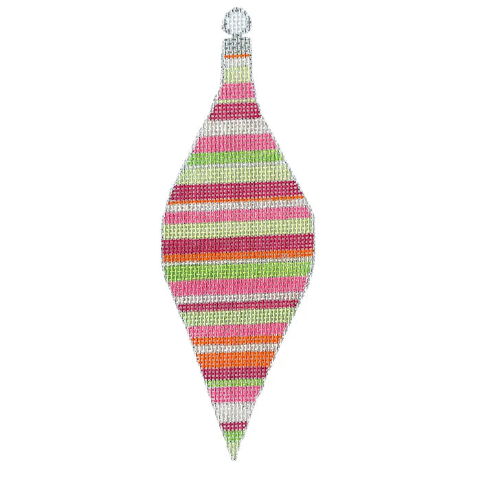 CH107B - Tickled Pink Series - Pink Stripe Teardrop