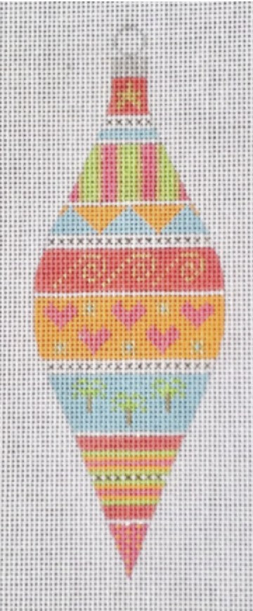 CH107D - Tickled Pink Series - Palm Tree Teardrop