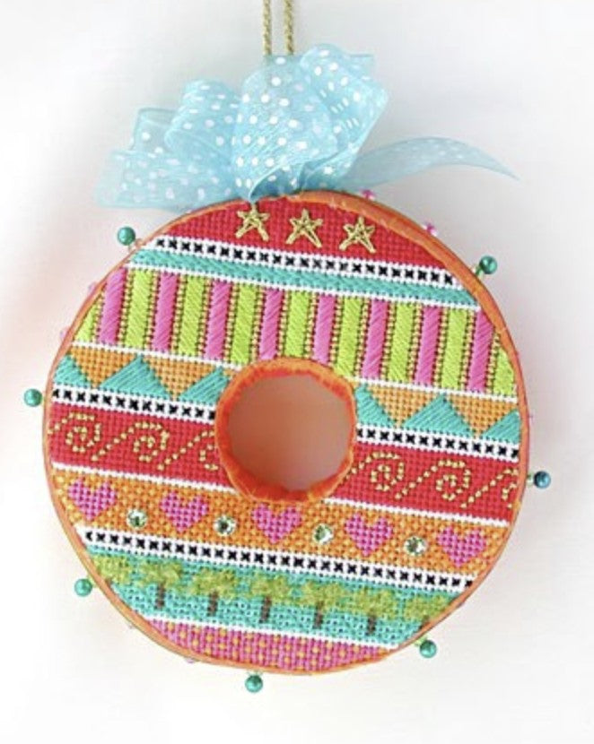 CH107F - Tickled Pink - Palm Tree Wreath