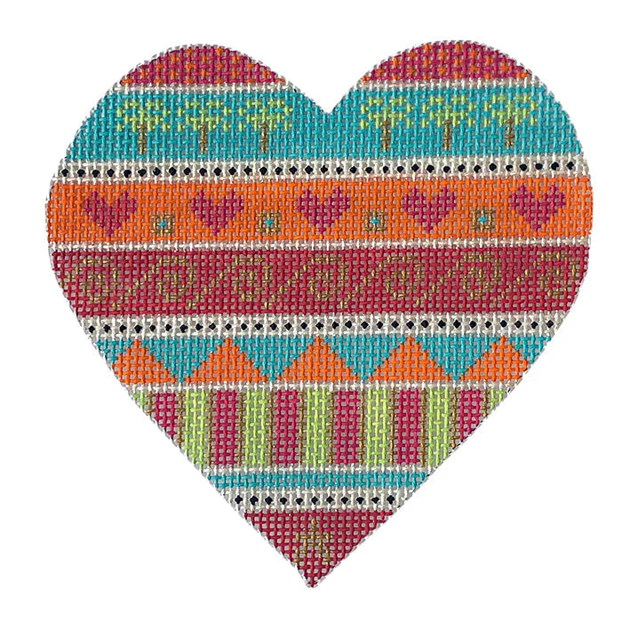 CH107G - Tickled Pink - Palm Tree Heart