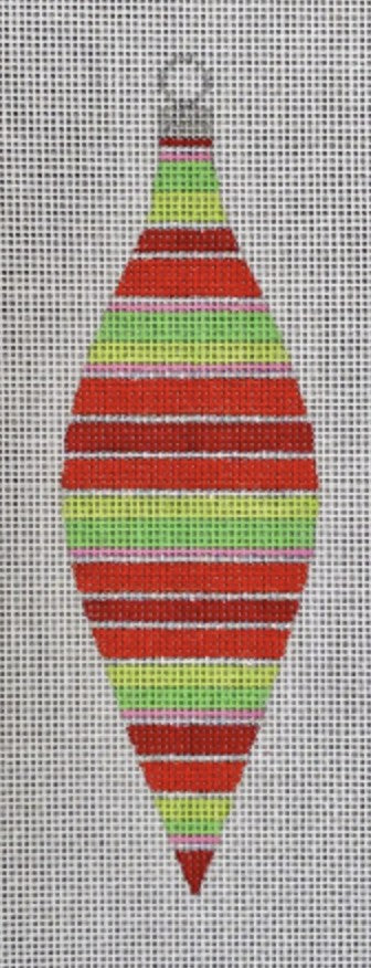 CH112A-1 - Colors of Christmas "Traditional" Teardrop Ornament