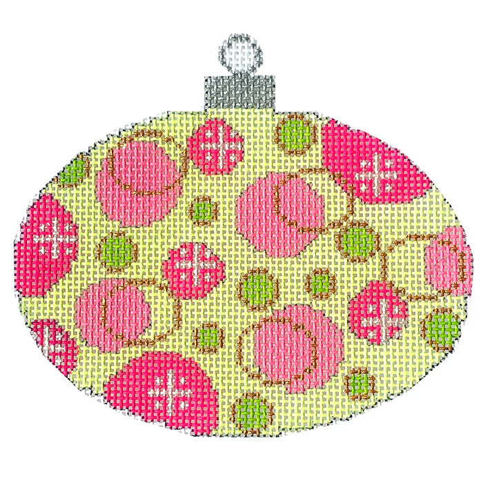 CH112B-3 - Colors of Christmas "Preppy" Oval Ornament