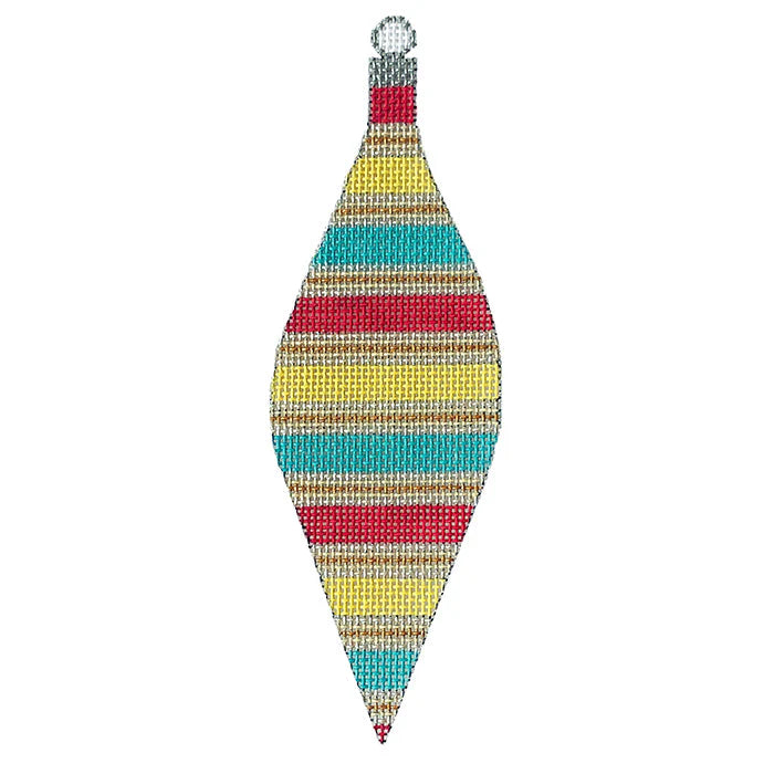 CH113 - Colors of Christmas "Seashore" Teardrop Ornament