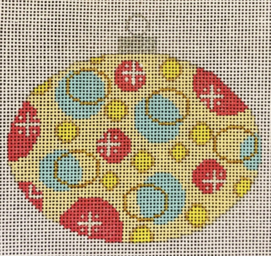 CH113B - Colors of Christmas "Seashore" Oval Ornament