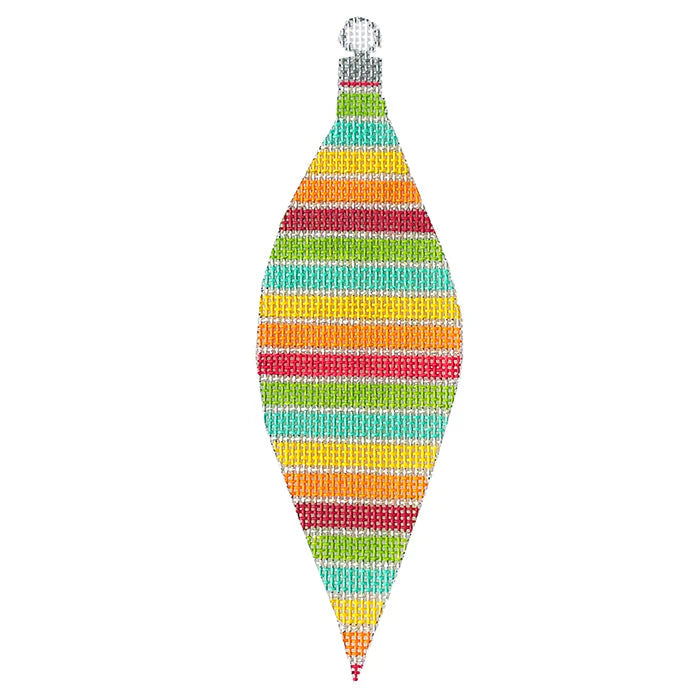 CH115 - Colors of Christmas "Toybox" Teardrop Ornament