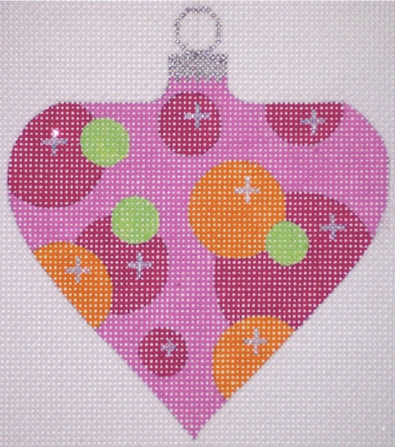 CH116B - Atomic Christmas Pink Bubble Bauble Ornament