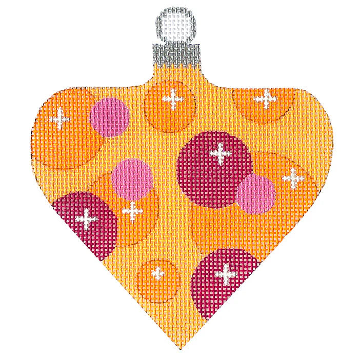CH117B - Atomic Christmas Orange Bubble Bauble Ornament