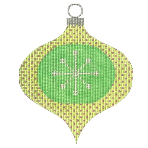 CH119A - Atomic Christmas Green Star Bauble Ornament