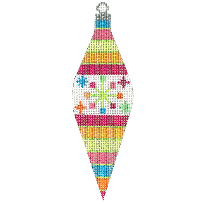 CH120 - Atomic Christmas Star Teardrop Ornament