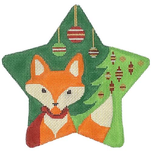 CH122T - Fox Star Traditional Colors Ornament
