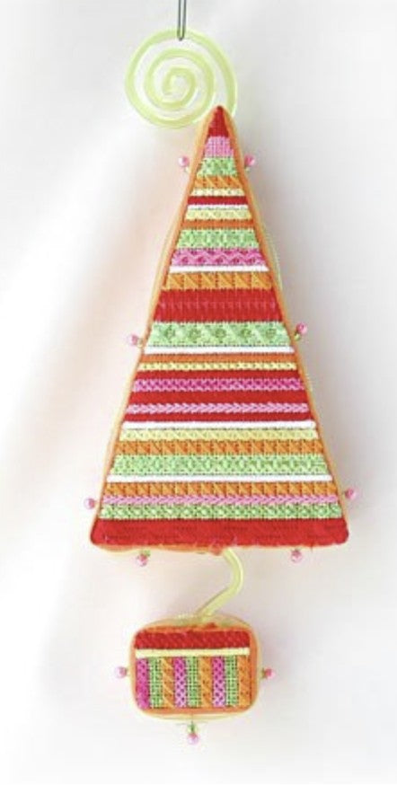 CH201A - Tickled Pink Series - Raspberry Striped Topiary