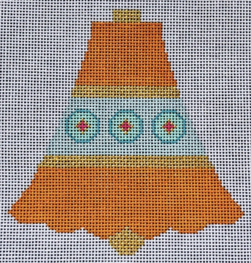 CH405I-2 - Brilliant Baubles Ornament - Orange Bell