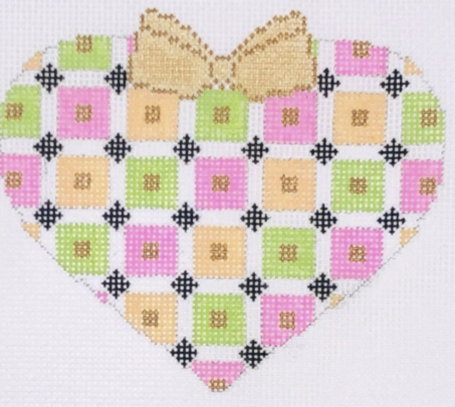 CH413B - Merry All Over in Pastel - Heart