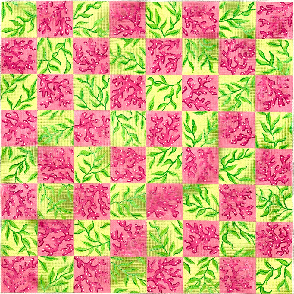 CHB-04 - Lilly-Inspired Coral And Vines