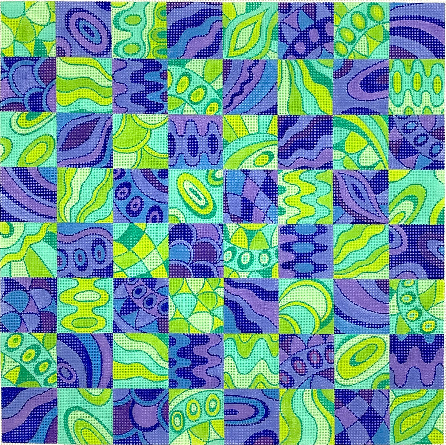 CHB-05 - Pucci Patterns - Turquoise, Green, Blue and Periwinkle (Retiring)