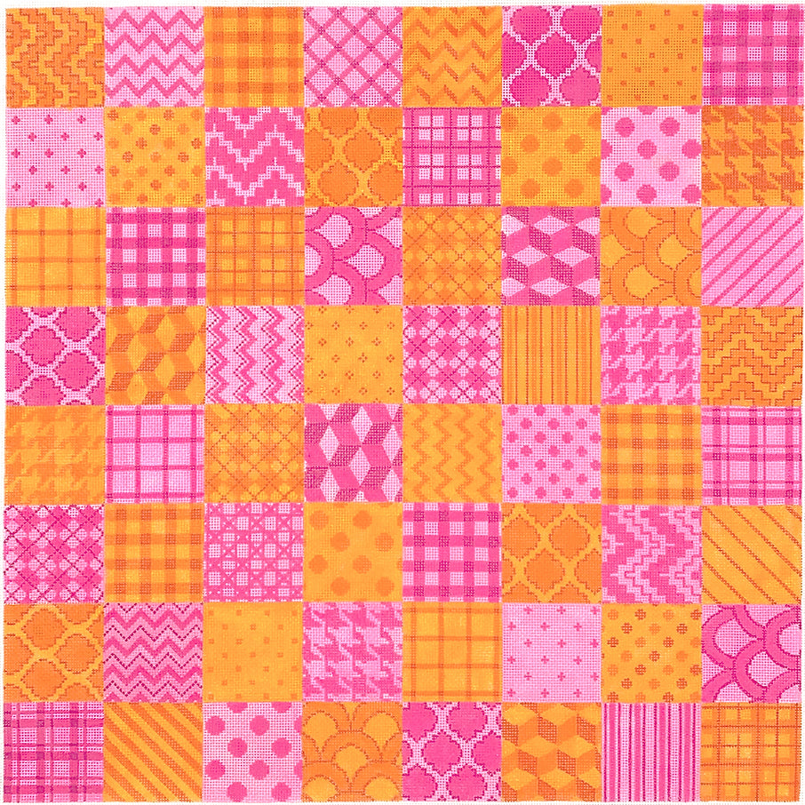 CHB-06 - Geometric Patterns - Pinks and Oranges (Retiring)