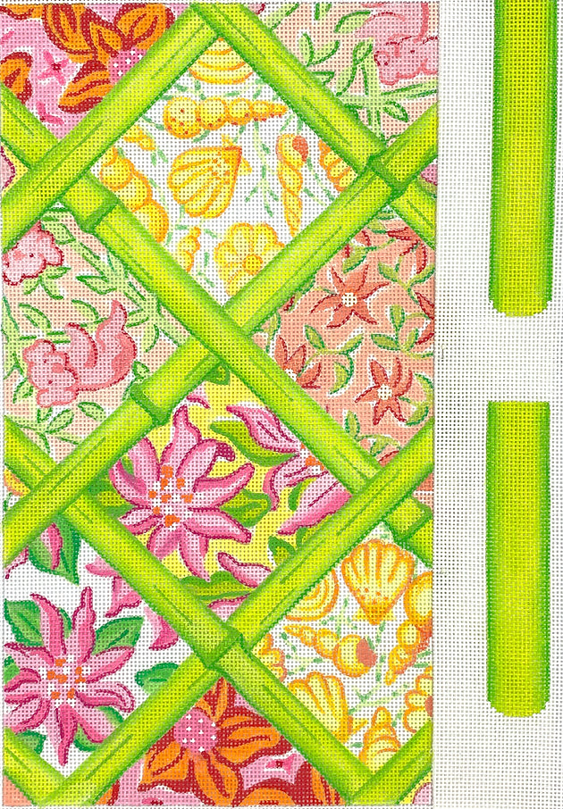 CLE-03 - Lilly-Inspired Patchwork with Bamboo - Pinks/Oranges (Retiring)