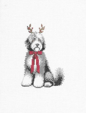 CLV035-SH - Reindeer Sheepadoodle