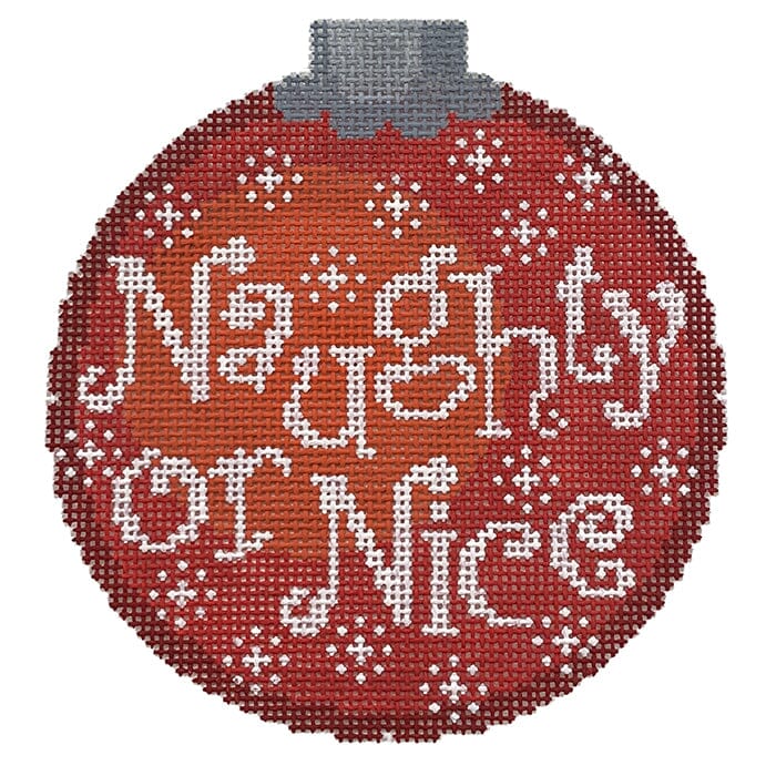 CO41A - Naughty or Nice Ornament - Red