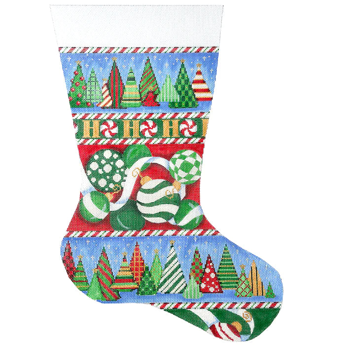 AT CS280 - Ho Ho Ho Trees and Ornaments Stocking