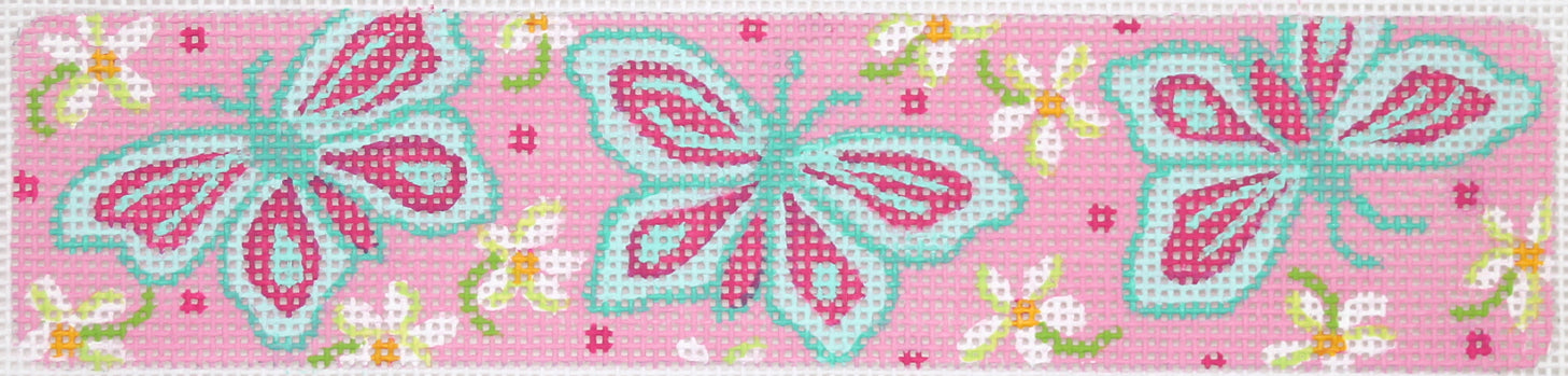 CU-25 - Lilly-Inspired Butterflies - Pinks, Lime and Turquoise