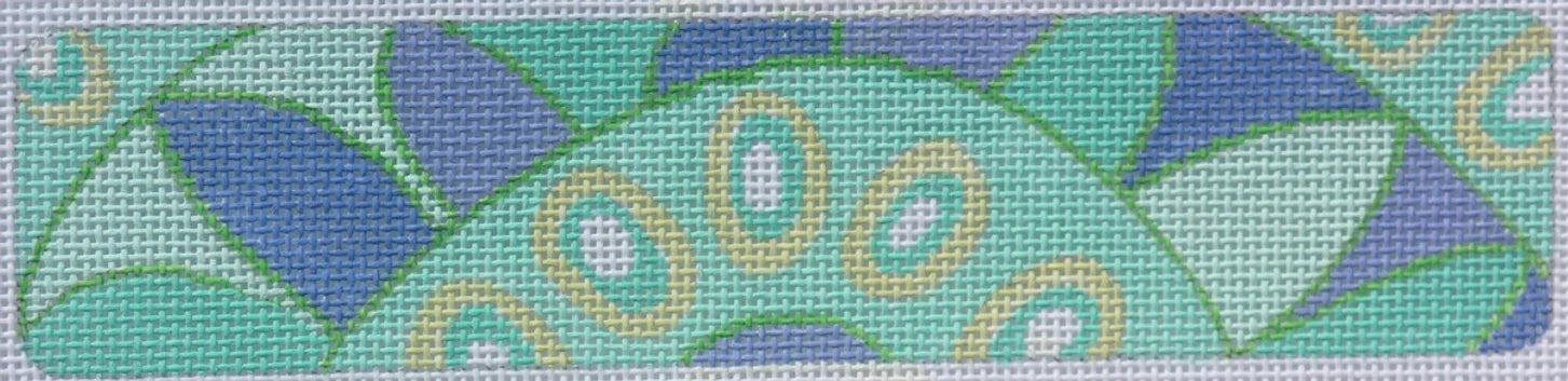 CU-28 - Pucci-Inspired Waves and Dots - Turquoise, Periwinkle and Greens