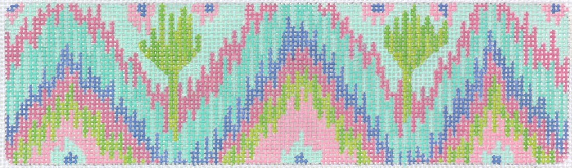 CU-53 - Ikat Pattern - Greens, Blues and Pinks (Retiring)