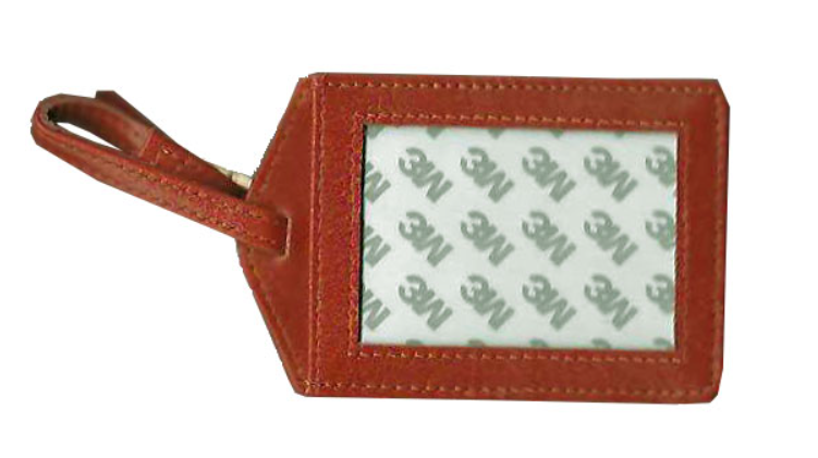 Leather Luggage Tag - Planet Earth