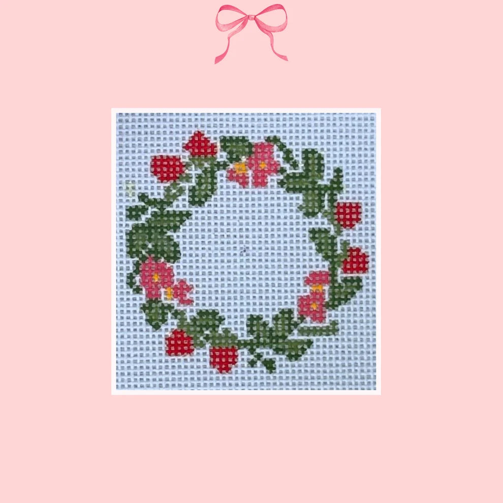 Strawberries Wreath on 18m