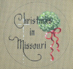 D-118 - Christmas in Missouri Ornament (Wreath)