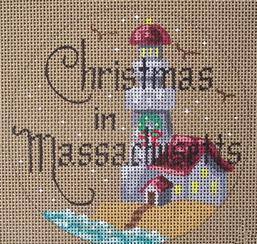 D-124 - Christmas in Massachusetts Ornament