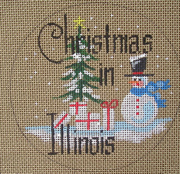 D-137 - Christmas in Illinois Ornament