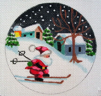 D-92 - Santa on Skis Ornament