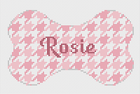 DB-11 - Dog Bone - Houndstooth - Pink